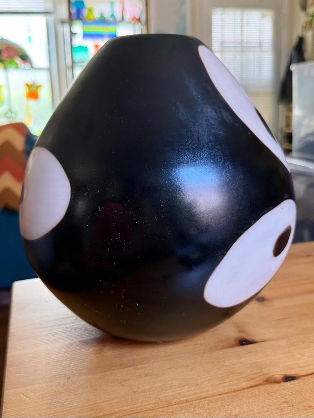 Vintage handmade Peruvian ceramic Chulucanas large vase - Picture 5 of 11